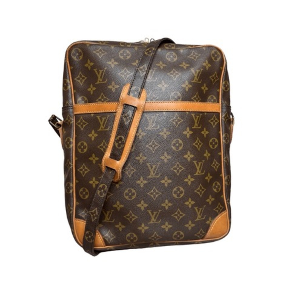 Louis Vuitton Vintage Monogram Canvas Danube Large Crossbodyā Handbag w/COA